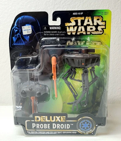 Star Wars Deluxe PROBE DROID with Torpedo and Exploding Head Set 1996 Kenner NEW Cover