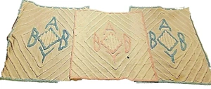 Chenille Vintage Baby Blankets 2 Blue Boys 1 Girl Pink - Picture 1 of 11
