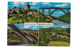 F4097 GERMANY OLD POSTCARD GRUR AUS DEM BERGISCHEN LAND TO WÜRDING - Picture 1 of 2