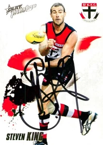 Signed 2010 ST KILDA SAINTS AFL Card STEVEN KING - Picture 1 of 2