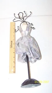 lady necklace jewelry stand organizer dress hooks glam Wood Metal - Picture 1 of 1