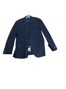 Mens Polo Ralph Lauren Spring Navy Blazer Jacket Soft Modern Double-Knit 44R - Picture 1 of 5