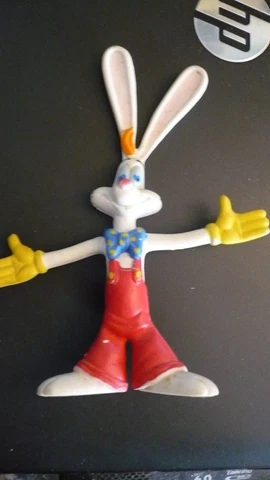 Who Framed Roger Rabbit Bendable Bendy PVC 6 " tall Figure Disney Amblin 1987 Cover
