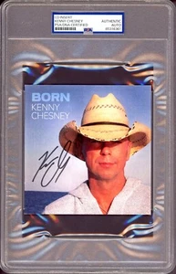 SIGNED Kenny Chesney Born Album CD Cover Art Card Photograph Picture PSA DNA COA - Picture 1 of 4