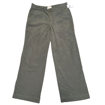 Olive Green Corduroys Weatherproof Vintage Wide Leg Pants Size 6 NEW - Image 1 of 4