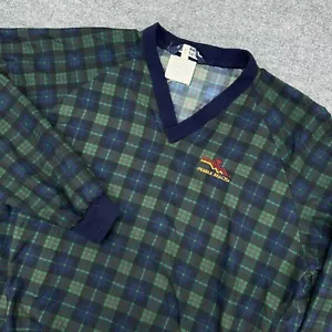 Giacca a vento vintage Sunderland of Scotland uomo L plaid ciottoli spiaggia golf - Foto 1 di 11