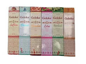 GOLOKA, OFFERTA INCENSI LOTTO Incenso Patchouli SAFFRON LOTO NAG CHAMPA - Foto 1 di 1