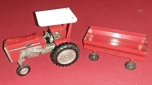 Ertl 1/16 Massey Ferguson 275 Tractor ROPS Canopy & Flarebox Barge Wagon - Picture 1 of 7