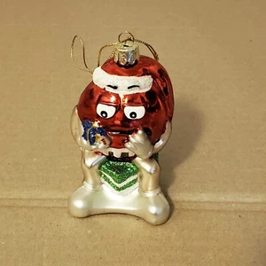 M&M Christmas Ornament Mercury Glass 4.5" H. Estate Find  - Picture 1 of 11