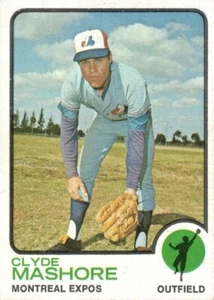 CLYDE MASHMORE-OUTFIELD-EXPOSICIONES MONTREALES-1973 TOPPS #401-DE COLECCIÓN-GRAN FORMA - Imagen 1 de 2