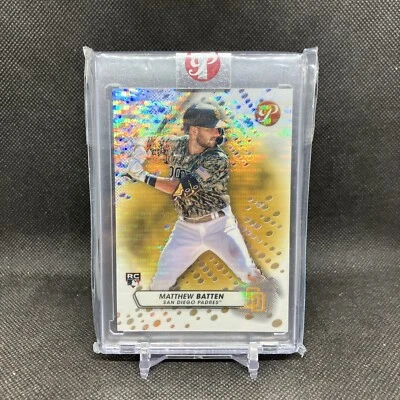 Matthew Batten 2023 Topps Pristine Gold Refractor Encased #24/50 - Image 1 of 2