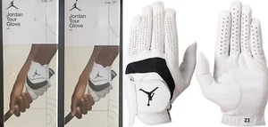 TWO Nike MICHAEL JORDAN Tour Leather Golf Gloves LH size C-XL New in Package #2 - Picture 1 of 10