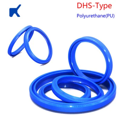 MARKENLOS PU DHS-Ringe Hydraulikzylinder Kolbenstange Öldichtung Wellendichtring Ø10-160mm