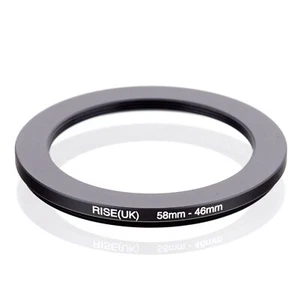 RISE(UK) 58mm-46mm 58-46 mm 58 to 46 Step down Ring Filter Adapter black - Picture 1 of 3