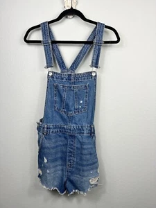 Mono H&M Denim Dividido Pantalones Cortos Corte Envejecido Ajustable Talla 1 - Imagen 1 de 11