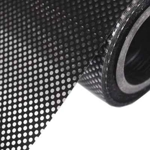 Moyishi One-Way Perforated Black Vinyl Privacy Window Film 17" x 78", - Picture 1 of 8