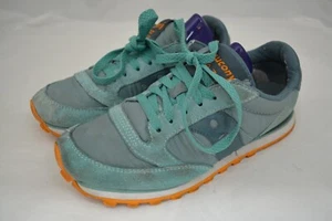 Womens SAUCONY JAZZ Blue Orange Lifestyle Sneakers Shoes Size 7 - Picture 1 of 10