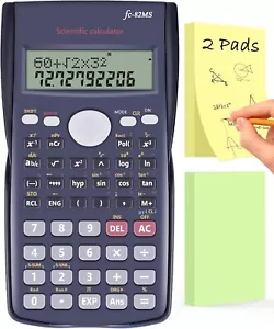 Scientific Calculator for Secondary School + 2 Sticky Notes A Level Maths GCSE - Picture 1 of 7