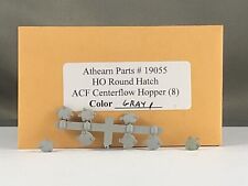 Athearn Parts - 8 Round Hatches for 55' Covered Hopper - # 19055 (Gray 1)