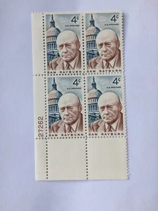 US Scott# 1202 Sam Rayburn Speaker of House US Congress Block 4 MNH P#27262 - Picture 1 of 2