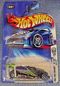 2004 Hot Wheels #91 First Editions 91/100 BUZZ OFF Purple mit Chrom 10 Sp Variante - Bild 1 von 3