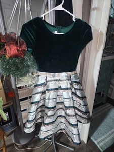 Bonnie Jean Christmas Holiday Dress Sz 14 - Picture 1 of 6