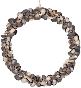 Gemischter Cay Cay Muscheln Kranz maritimes Dekor 10 Zoll - Bild 1 von 1