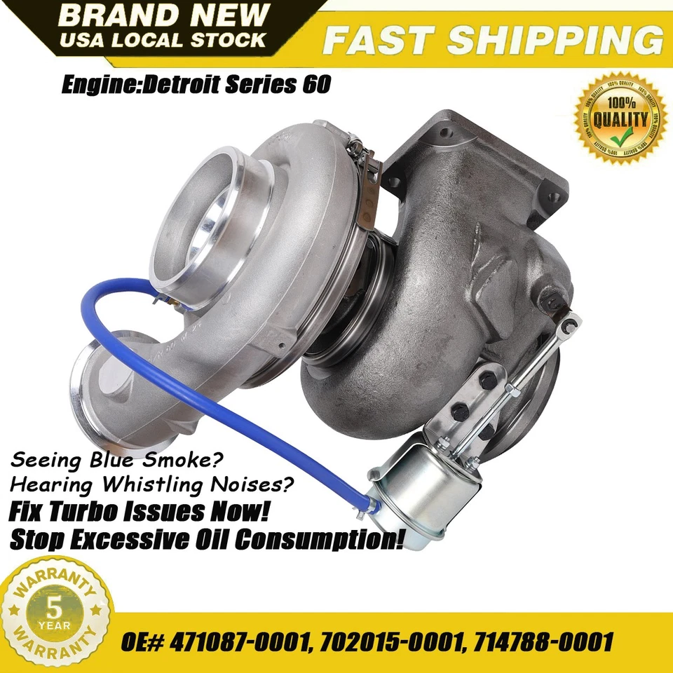 Turbocharger For 1997-2002 Western Star Freightliner FLD Volvo ACL Peterbilt 378 Foto 1 de 4
