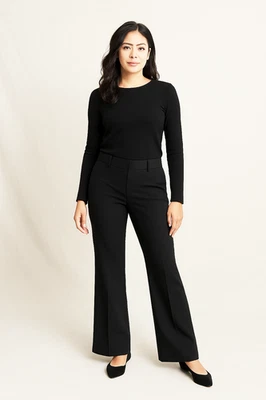 Pantalón corto acampanado negro nuevo con etiquetas $100 Banana Republic talla 20S 20P 20 #506149 Foto 1 de 4