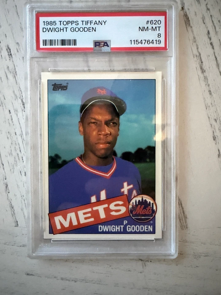 Topps Tiffany 1985: #620 Dwight Gooden - RC ROOKIE - PSA 8 - HOF Salón de la Fama Foto 1 de 2