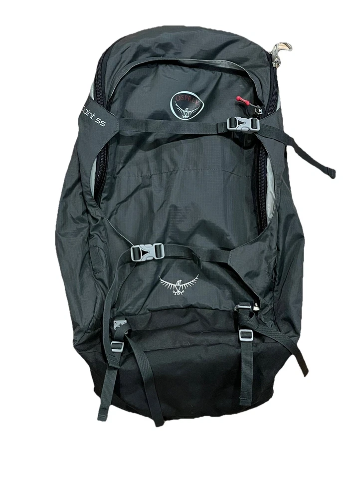 Mochila gris oscuro Osprey Farpoint 55 para hombre senderismo/viaje Foto 1 de 4
