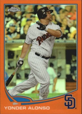 A2153- 2013 Topps Chrome Naranjas Refractores #149 Yonder Alonso - NM-MT - Imagen 1 de 2