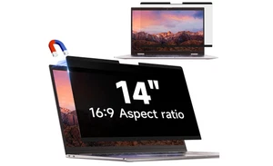 IPROKKO Laptop Privacy Screen 14 Inch for Hp/Dell/Acer/Lenovo/ThinkPad/Asus/Sony - Picture 1 of 6