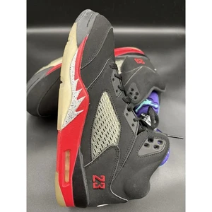 Nike Air Jordan 5 Retro Top 3 Black Red Grape Size 10.5 - 2020 Release - Picture 1 of 11