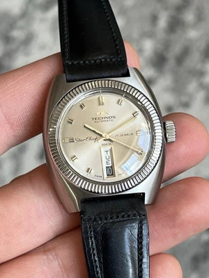 Vintage Automatic Star Chief 17 Jewels Technos Watch Runs - Image 1 of 4