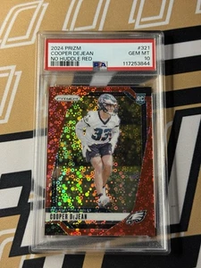 2024 Panini Prizm Cooper Dejean No Huddle Red /75 Psa 10 Rookie #321 - Picture 1 of 2