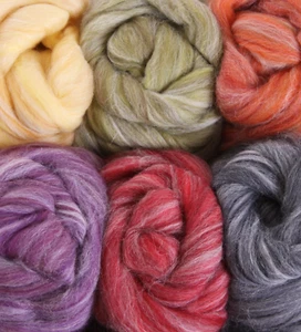 Ashford Coloured Alpaca & Merino Fibre Sampler Pack - Picture 1 of 5