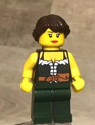LEGO Castillo Medieval Femenino Minifigura Bar Criada Taberna Pub Trabajador Bartender Foto 1 de 2