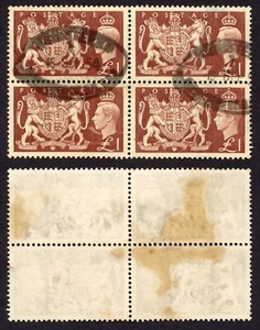 KGVI SG512 One Pound Festival Block Cat 72 pounds (stained on the back) - Picture 1 of 1