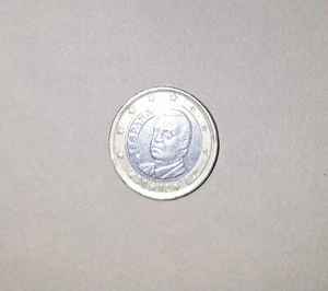 Spanische 1€ Münze - 2002 König Juan Carlos - Bild 1 von 2