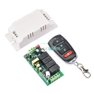433MHz Wireless Remote Control AC 110V 220V 4CH Relay Receiver Module RF Switch - Picture 1 of 10