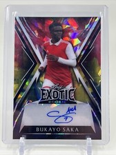 2023 Leaf Exotic Rookie Bukayo Saka Crystal Parrot Auto 1/1