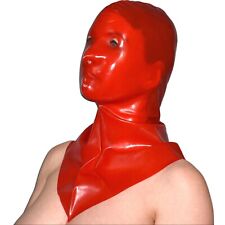 rubber Latex Henker Maske* Latexmaske mit Kragen* Gummi glänzend* Fetisch Haube