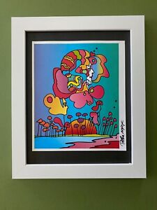 PETER MAX + BEAUTIFUL + SIGNED PRINT  + NEW FRAME