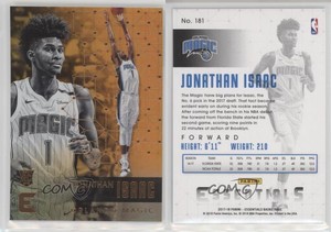 2017-18 Panini Essentials Orange Jonathan Isaac #181 Rookie RC