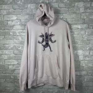 Uniqlo Dragon Ball Z Frieza Hoodie UT Pullover Sweatshirt Mens Large Pink Anime - Picture 1 of 7