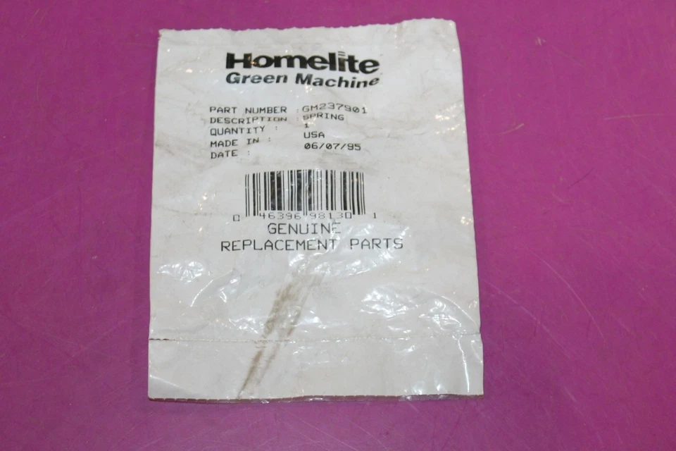 NOS Homelite Green Machine Spring. Part GM237901. - Image 1 of 1