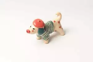 Unique Handmade French Miniature Dog Ceramic Smoking Pipe - Picture 1 of 3