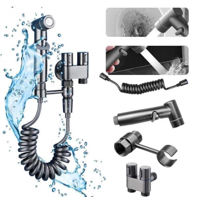 Toilet Faucet Splitter 2 Way 1-In-2-Out Dual Control Valve for Bidet and Shower - Image 1 of 4