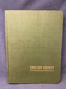 Inscribed 1946 English County A Planning Survey of Herefordshire Post-WWII LOC - Picture 1 of 10